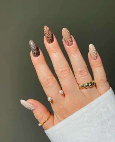 Oat Milk Latte Nails