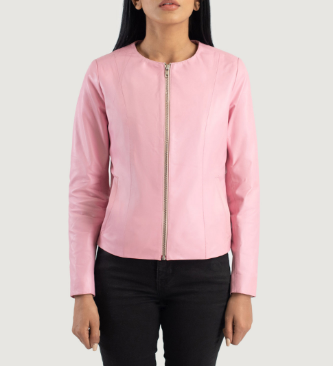 Pink Leather Jacket