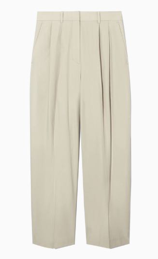 Wide-Leg Tailored Trousers