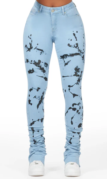 Painted Super Stacked Jean