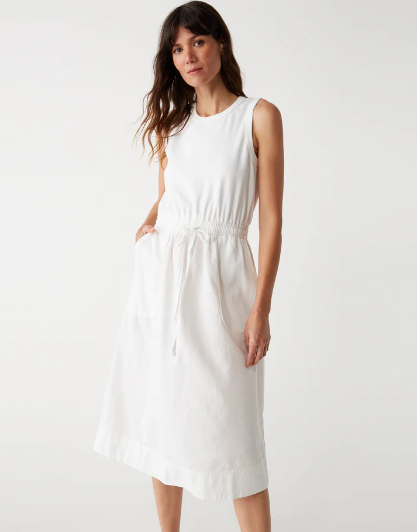 White Midi Dress