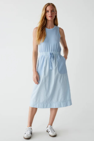 Water Color Midi Dress