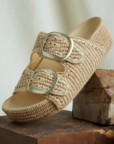 Loeffler Randall Woven Buckled Espadrille