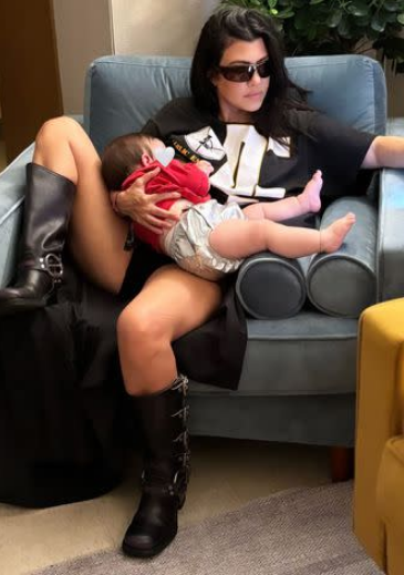 Kourtney Kardashian with Son Rocky