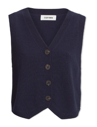 Wesley Cashmere Blend V Neck Waistcoat